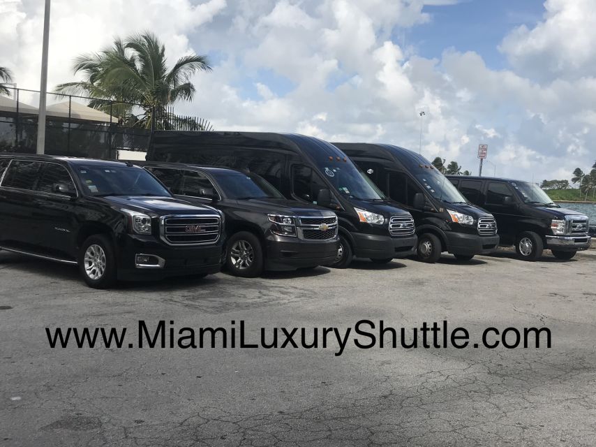 Port of Miami Shuttle to Miami Airport or Hotel in Miami - Private Van Pickup at Port of Miami Ground Transportation