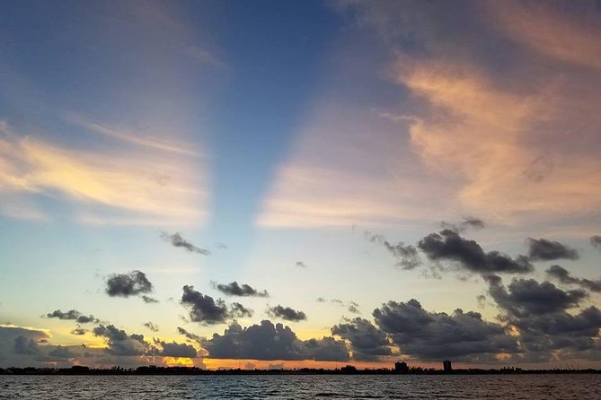 Sunset Sail in Miami: Complimentary Champagne Toast - Cape Florida Lighthouse on Key Biscayne: a real photo moment