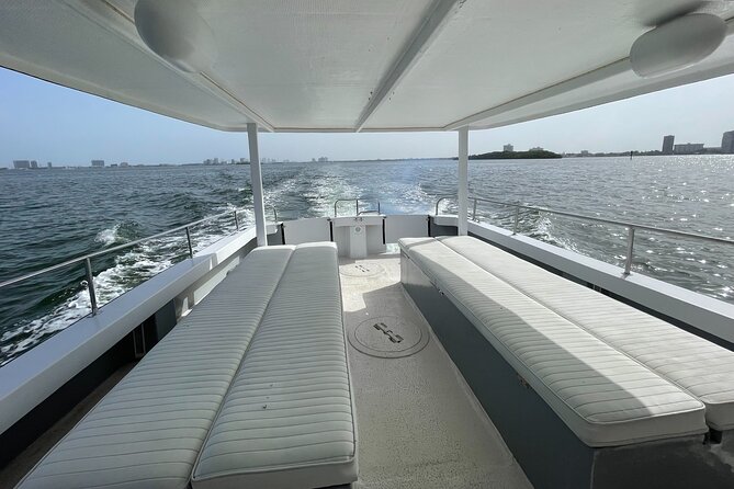 Up to 34Pax Bachelorette Party Boat & Yacht Rental Miami - Water time: snorkeling gear, glass-floor wildlife, and swim-friendly fun
